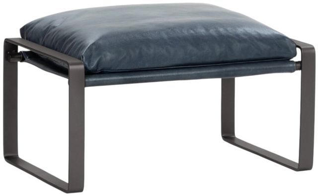 Classic Home Ocean Blue Morgan Ottoman-0