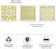 Olliix by Madison Park Yellow Set of 3 Tuscan Tiles Framed Gel Coated Paper Prints-2