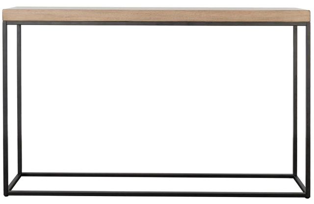 Sunny Designs™ Jax Brown Large Console Table with Black Base-3