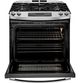 GE® 30" Slide In Gas Range-Stainless Steel-1