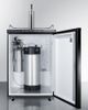 Summit® Commercial Series 5.6 Cu. Ft. Black Coffee Kegerator-2