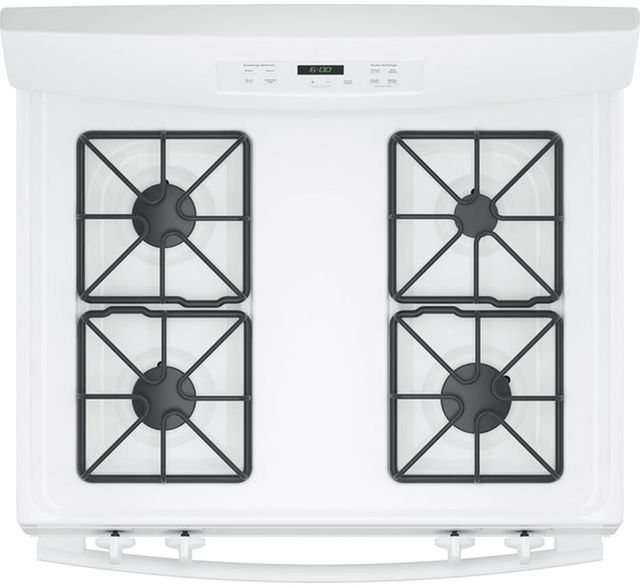 GE® 30" White Freestanding Gas Range-2