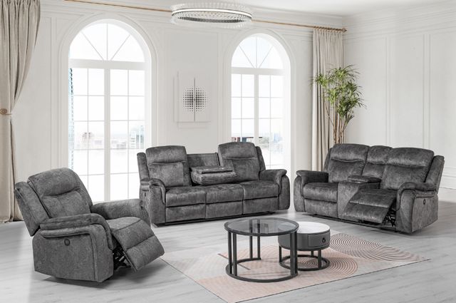 New Classic® Home Furnishings Park City Slate Power Glider Recliner-1