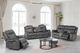 New Classic® Home Furnishings Park City Slate Glider Recliner with Power Footrest-1