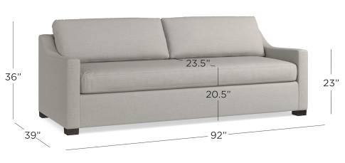 Bassett® Furniture Oliver Bone Sofa-1