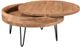 Moe's Home Collection Privado Natural Storage Coffee Table with Black Hairpin Legs-1