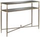 Signature Design by Ashley® Cloverty Glass Top Sofa Table with Aged Gold Base-0