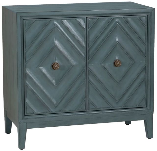 Powell® Dian Diamond Blue 2-Door Cabinet-0