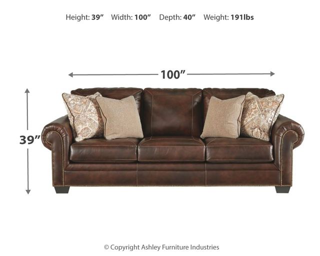 Signature Design by Ashley® Roleson Walnut Sofa-3