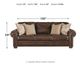 Signature Design by Ashley® Roleson Walnut Sofa-3