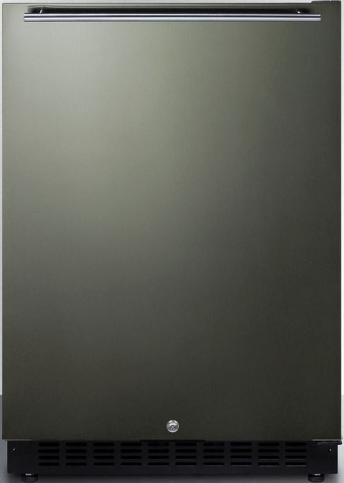 Summit® 4.8 Cu. Ft Black Stainless Steel Under the Counter Refrigerator-0