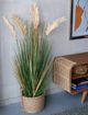 A & B Home Green Potted Pampas Grass Plant-4