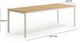 TOV Furniture Sardinia Cream Aluminum/Wooden Outdoor Dining Table with Light Teak Legs-2