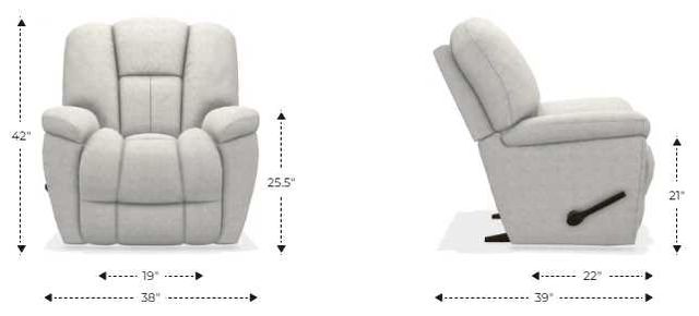 La-Z-Boy® Maverick Charcoal Manual Rocking Recliner-2