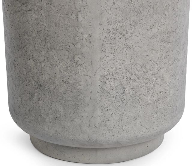 Classic Home Sania Dark Grey Concrete Outdoor Round Accent Table-3
