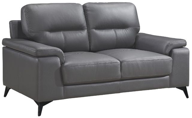 Homelegance® Mischa Dark Gray Loveseat-0