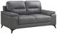Homelegance® Mischa Dark Gray Loveseat-0