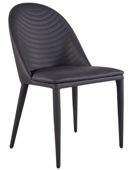Furniture of America® Lenvik 2-Piece Black Dining Side Chair Set-2