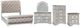 Liberty Furniture Magnolia Manor 5-Piece Antique White/Gray/Weathered Bark King Sleigh Bedroom Set-0