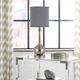 Cal® Lighting & Accessories Tapron Brushed Steel/Gray Accent Lamp-1