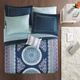 Olliix by Intelligent Design Loretta Navy Full Comforter and Sheet Set-4