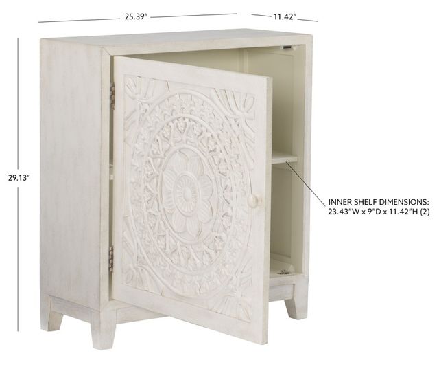 Powell® Grace White Antiqued Cabinet-3