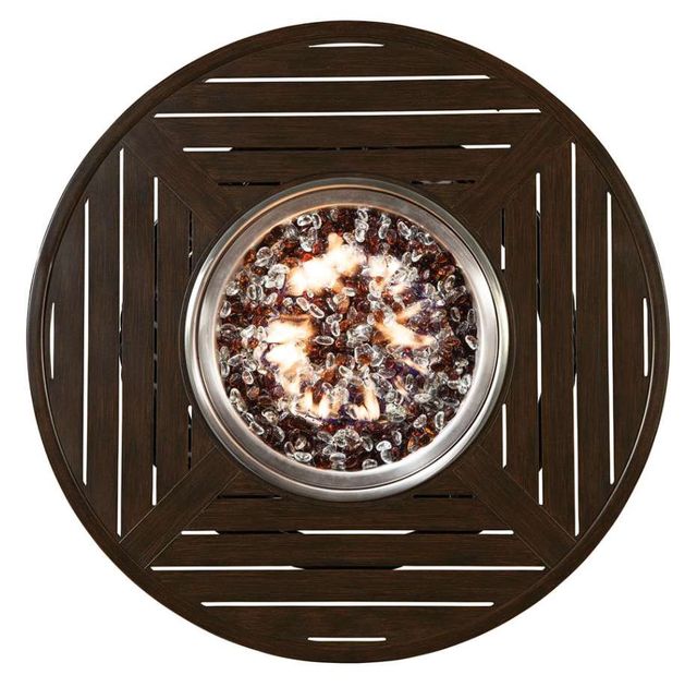 Lane Venture® South Hampton Tuscan Brown 42" Round Gas Fire Pit-3