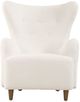 Uttermost® Ingel White Wingback Armchair-3