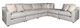 King Hickory Customizable Soho 4-Piece Sectional -0