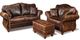 Campio Furniture Legacy Leather Tucson Brown Sofa-1