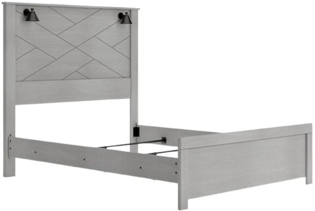 Signature Design by Ashley® Cottonburg Light Gray Queen Panel Bed-3