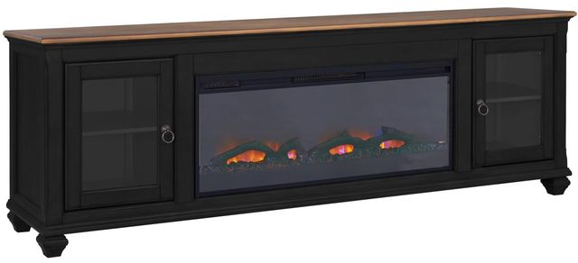 Legends Home Americana Brown/Midnight 86" Fireplace Console-0