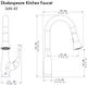 ZLINE Shakespeare Brushed Nickel Pull Down Kitchen Faucet-1