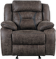 Mazin Furniture Madrona Dark Brown Glider Recliner-0