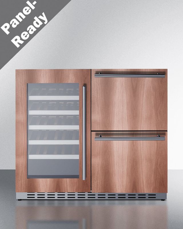 Summit® 36" Panel Ready Combination Beverage Center-2
