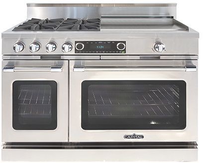 Capital Cooking™ Connoisseurian 48" Stainless Steel Pro Style Dual Fuel Range-0