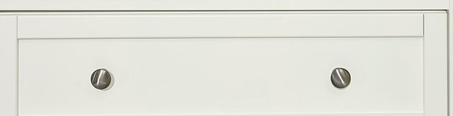 Vaughan-Bassett Bonanza White Queen Mansion Panel Storage Bed-2