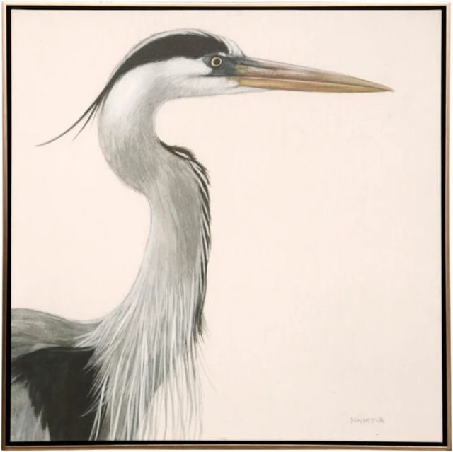 Stylecraft Norman Wyatt Home Blue Heron Study Wall Art-0