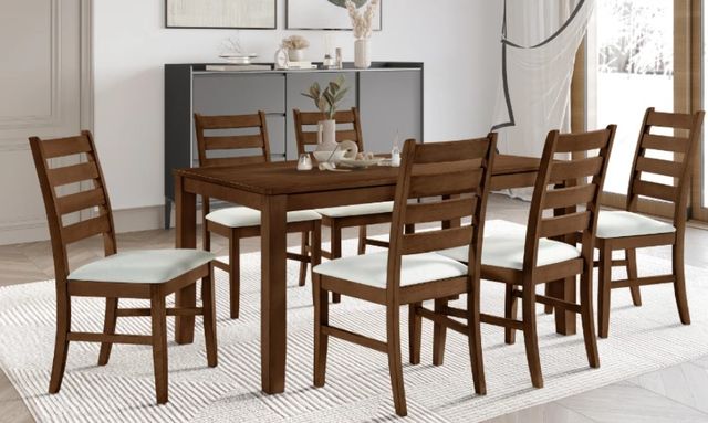 New Classic® Home Furnishings Pascal 2-Piece Walnut Ladderback Dining Chair-1