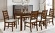 New Classic® Home Furnishings Pascal 2-Piece Walnut Ladderback Dining Chair-1