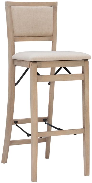 Linon Keira Gray Wash Folding Bar Stool-0