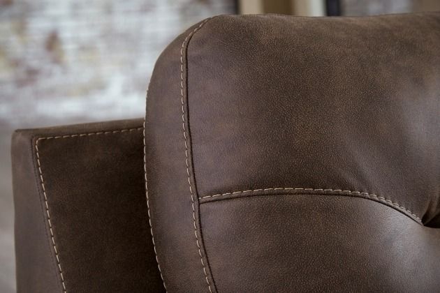 Signature Design by Ashley® Maderla 2-Piece Walnut Left-Arm Facing Sofa Sectional and Chaise-3