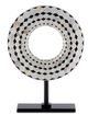 Currey & Company Rondelle Black/Pearl Small Disc-0