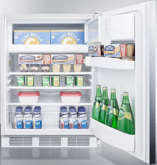Summit® 24" 5.1 Cu. Ft. Stainless Steel Compact Refrigerator-3