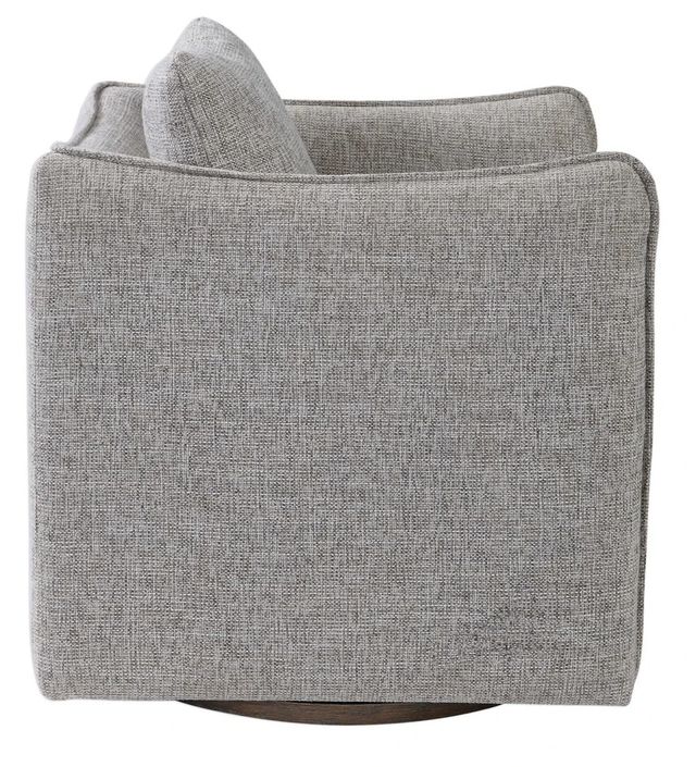 Uttermost® Corben Gray Swivel Chair-3
