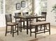Homelegance® Balin Dark Brown Counter Height Bench-1