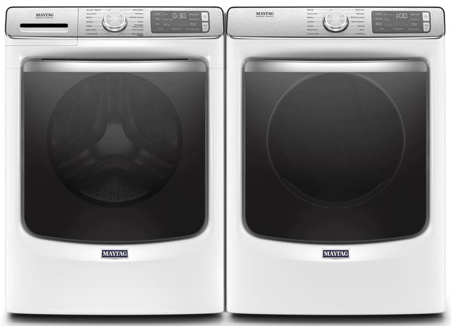 Maytag® White Front Load Washer & Gas Dryer Laundry Pair-0