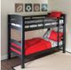 Powell® Porter Black Twin/Twin Bunk Bed-1