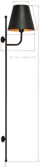 Forty West Case Black Sconce-1