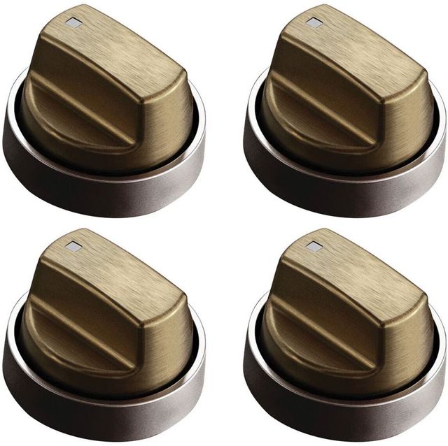 Wolf® 30" Professional Cooktop Brushed Brass Knob Kit-0